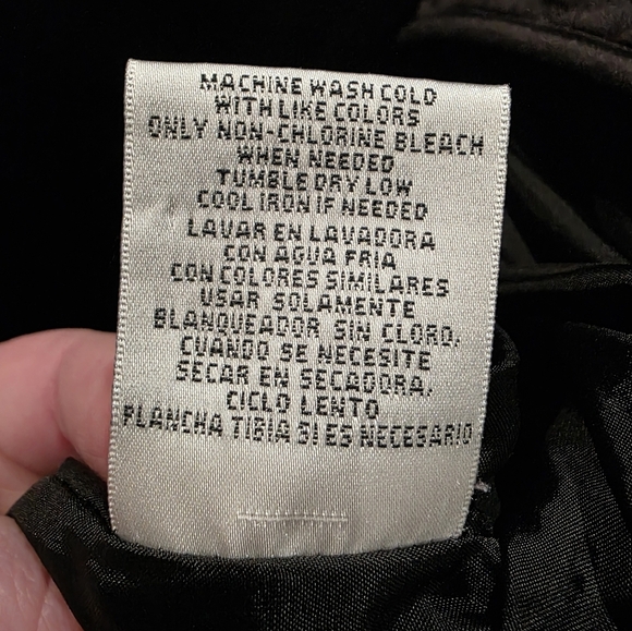 MARVIN RICHARDS Vintage Quilted Black Button Jacket Size Large - Picture 6 of 7